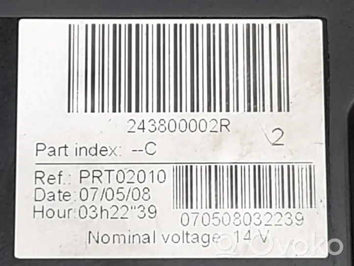 Renault Laguna III Module de fusibles 243800002R