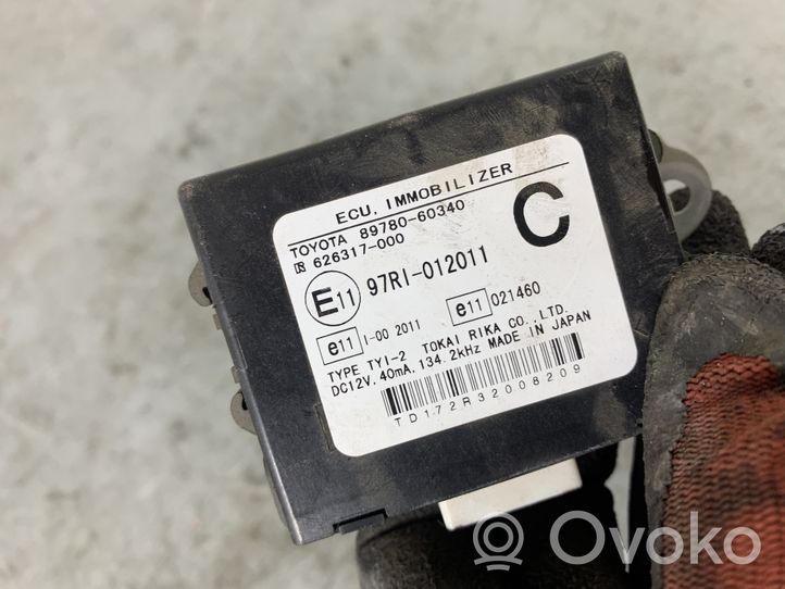 Toyota Land Cruiser (J120) Unité de commande dispositif d'immobilisation 8978060340