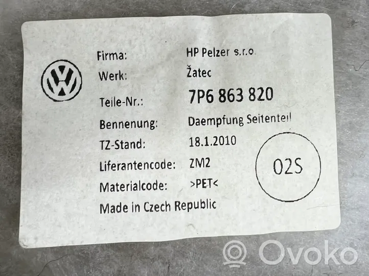 Volkswagen Touareg II Rivestimento pannello laterale del bagagliaio/baule 7P6863820