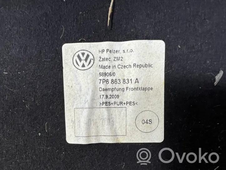 Volkswagen Touareg II Isolante termico/insonorizzante vano motore/cofano 7P6863831A