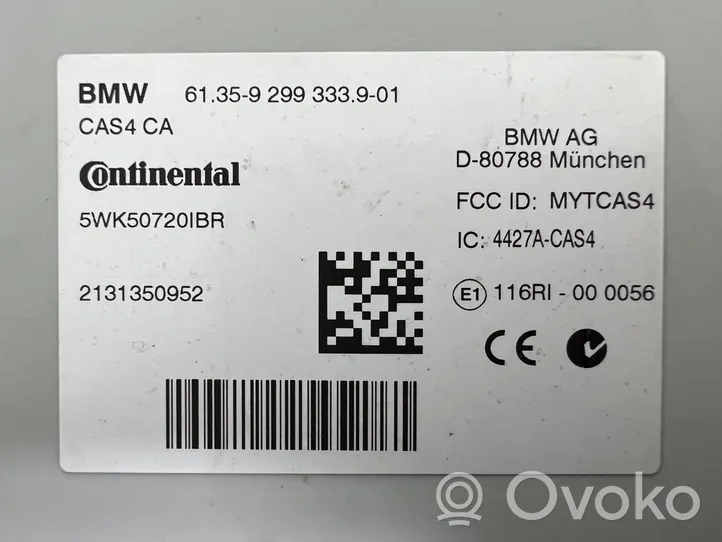 BMW 5 F10 F11 Unité de contrôle module CAS 9299333