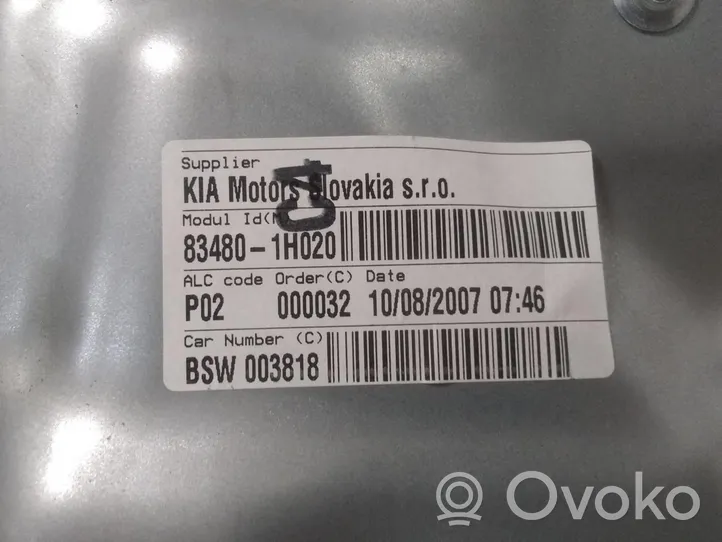 KIA Pro Cee'd I Moteur de lève-vitre de porte arrière 834801H020