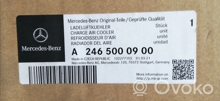 Mercedes-Benz CLA C117 X117 W117 Starpdzesētāja radiators A2465000900