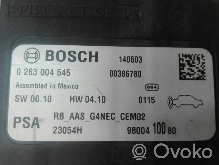 Peugeot 508 RXH Calculateur moteur ECU 0263004545