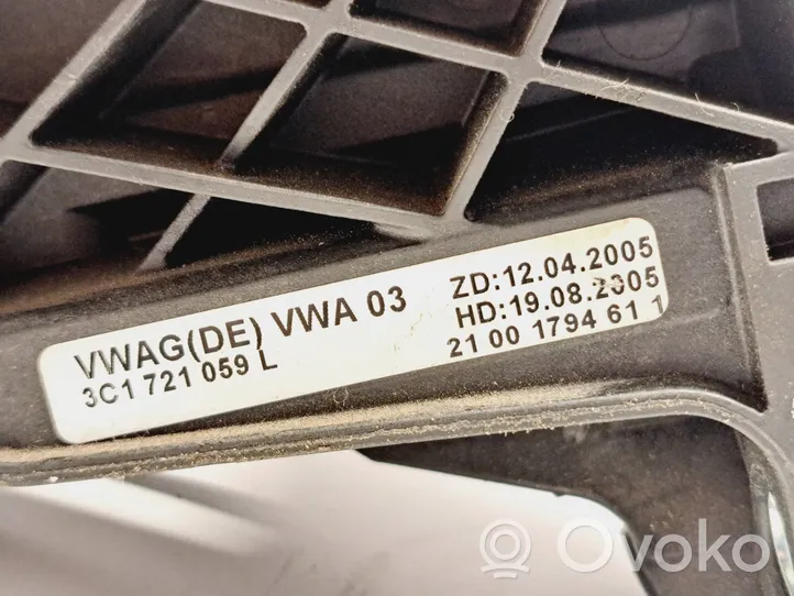 Volkswagen PASSAT B6 Clutch pedal 3C1721059L