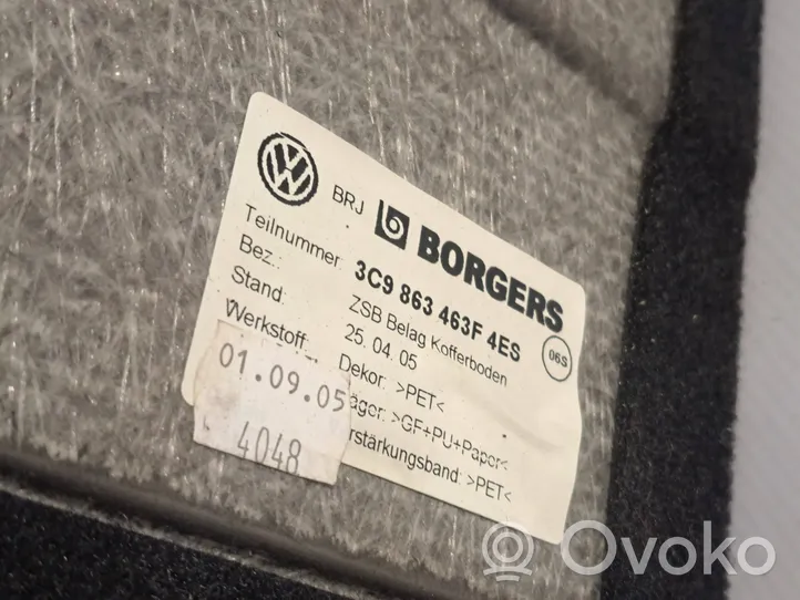 Volkswagen PASSAT B6 Doublure de coffre arrière, tapis de sol 3C9863463F