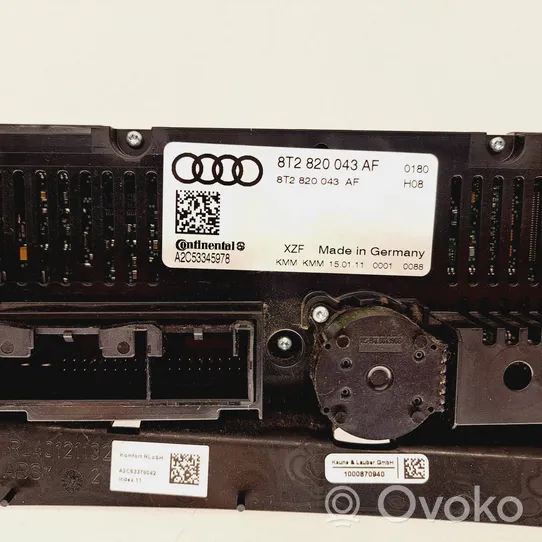 Audi A4 S4 B8 8K Ilmastoinnin ohjainlaite 8T2820043AF