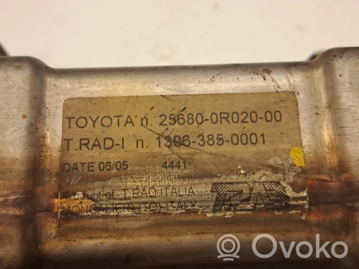 Toyota Corolla Verso AR10 EGR-venttiili/lauhdutin 256800R02000