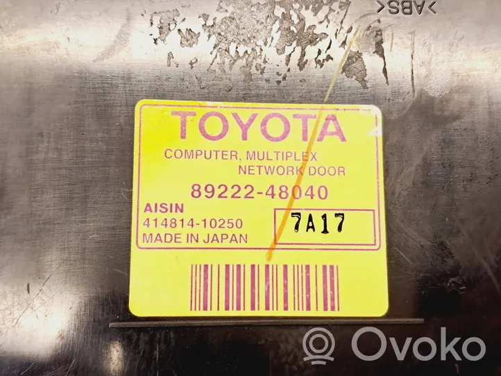 Lexus RX 330 - 350 - 400H Oven ohjainlaite/moduuli 8922248040