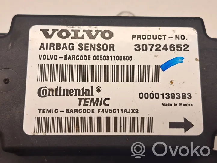Volvo V50 Turvatyynyn ohjainlaite/moduuli 30724652