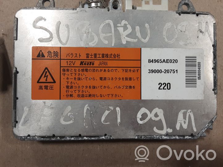 Subaru Legacy Unidad de control/módulo de los faros xenón 84965AE020