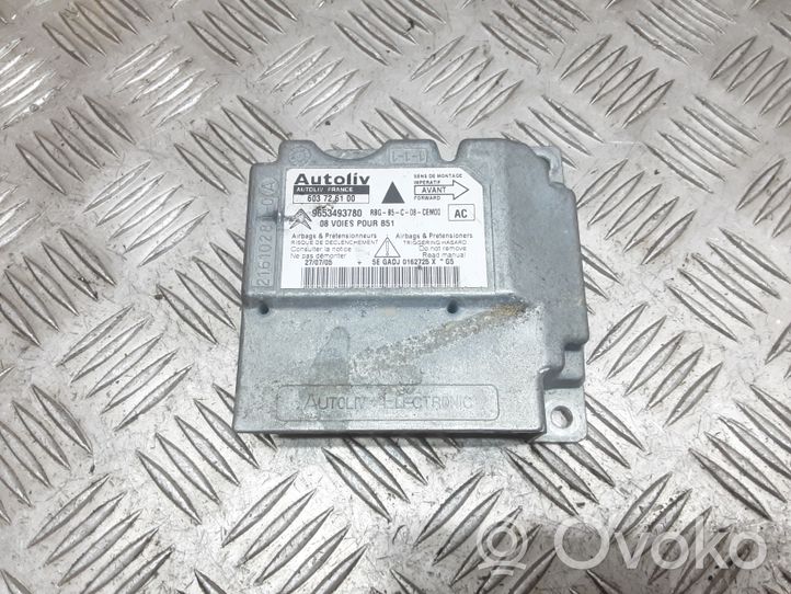 Citroen C4 I Airbag control unit/module 9653493780