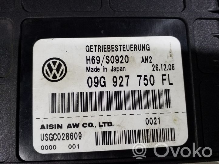 Volkswagen Jetta V Sterownik / Moduł skrzyni biegów 09G927750FL
