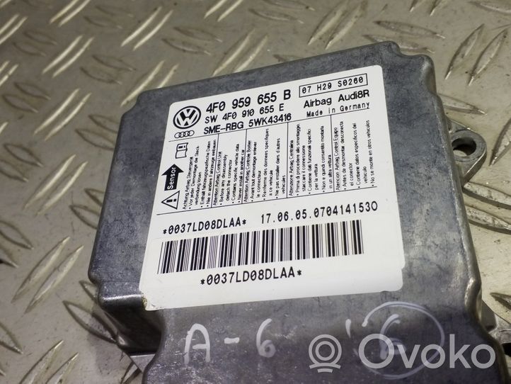 Audi A6 S6 C6 4F Centralina/modulo airbag 4F0959655B