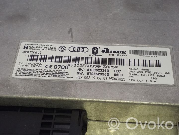 Audi A4 S4 B8 8K Bluetoothin ohjainlaite/moduuli 8T0862336D