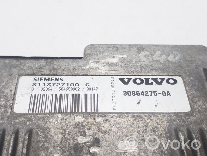 Volvo S40, V40 Unité de commande, module ECU de moteur 30864275