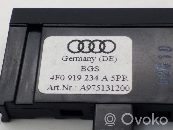 Audi A6 S6 C6 4F Interruptor de encendido/apagado del airbag de pasajero 4F0919234A
