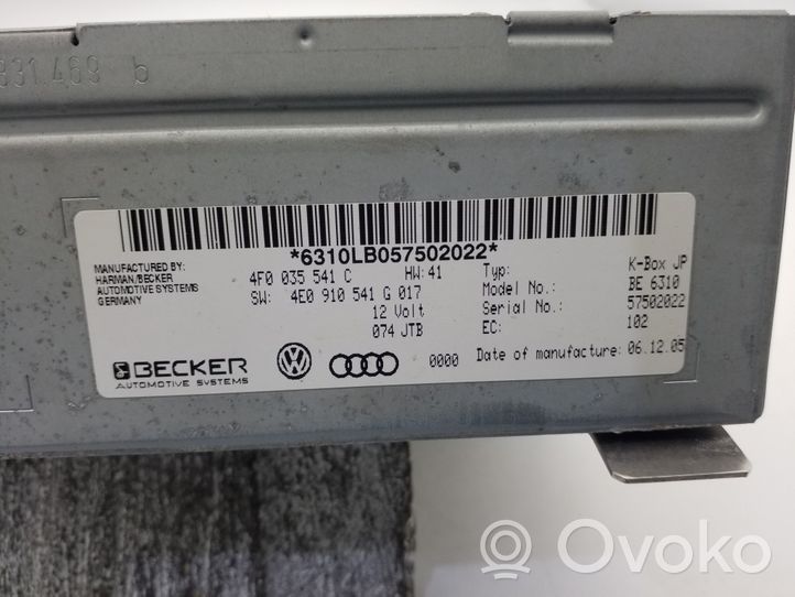 Audi A6 S6 C6 4F Unità principale autoradio/CD/DVD/GPS 4F0035541C