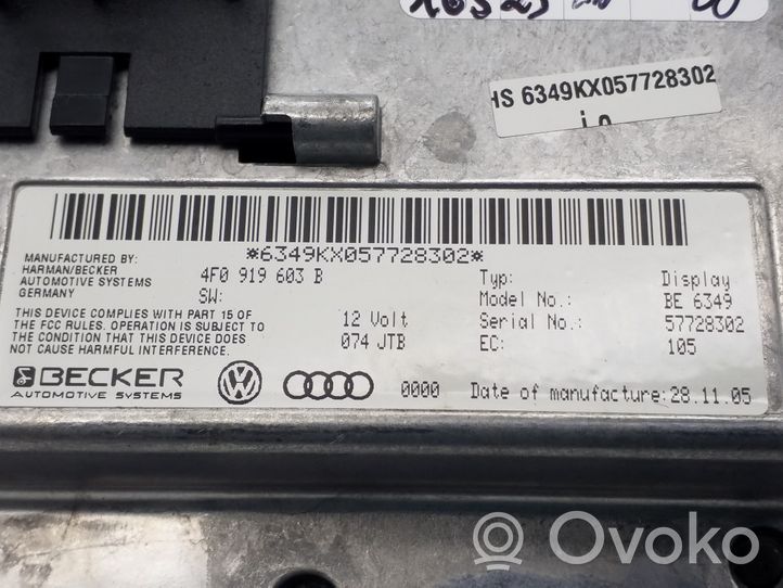 Audi A6 S6 C6 4F Monitor / wyświetlacz / ekran 4F0919603B