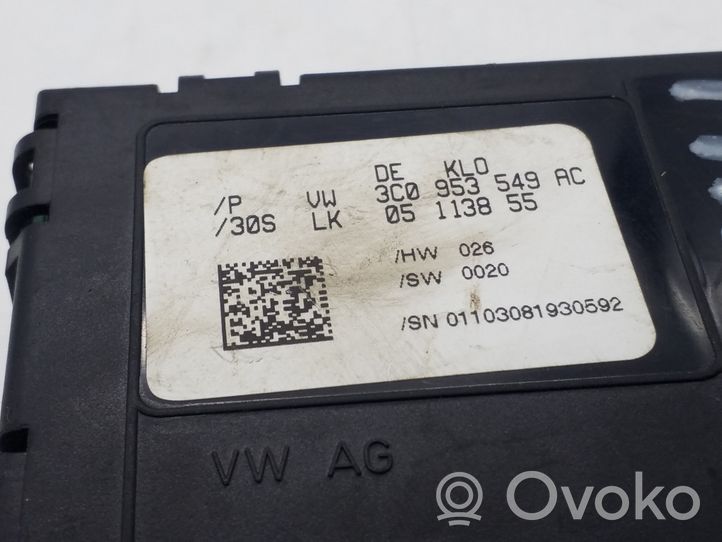 Volkswagen PASSAT B6 Vairo stiprintuvo valdymo blokas 3C0953549AC