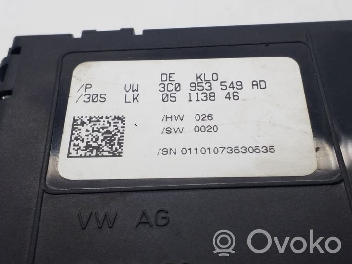 Volkswagen PASSAT B6 Vairo stiprintuvo valdymo blokas 3C0953549AD