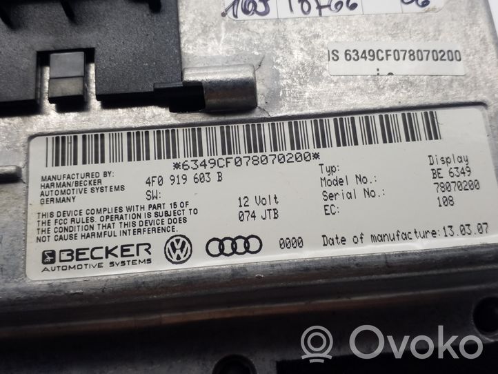 Audi A6 S6 C6 4F Monitor / wyświetlacz / ekran 4F0919603B