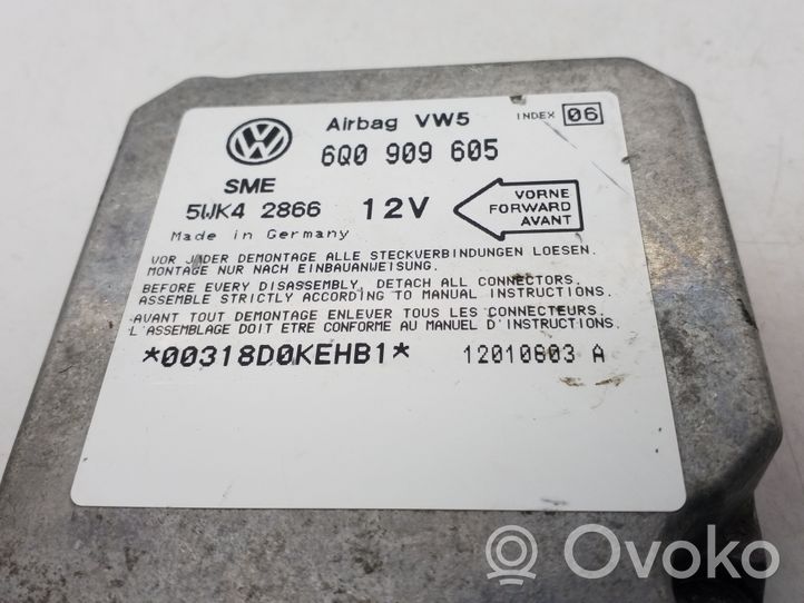 Skoda Octavia Mk1 (1U) Module de contrôle airbag 6Q0909605