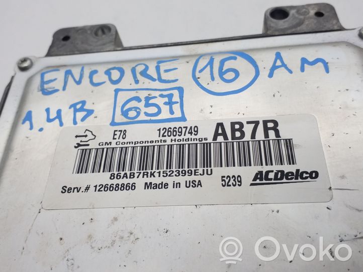 Buick Encore I Engine control unit/module ECU 12669749