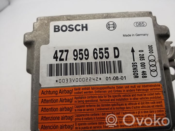 Audi A6 Allroad C5 Oro pagalvių valdymo blokas 4Z7959655D