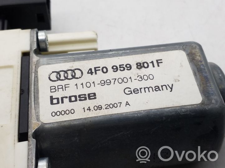 Audi A6 S6 C6 4F Mehāniskais aizmugurē loga pacelšanas mehānisms 4F0959801F