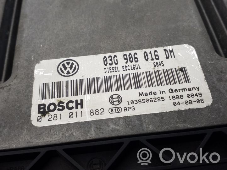 Volkswagen Caddy Komputer / Sterownik ECU silnika 03G906016DM