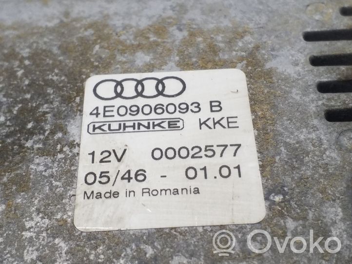 Audi A8 S8 D3 4E Polttoaineen ruiskutuspumpun ohjainlaite/moduuli 4E0906093B