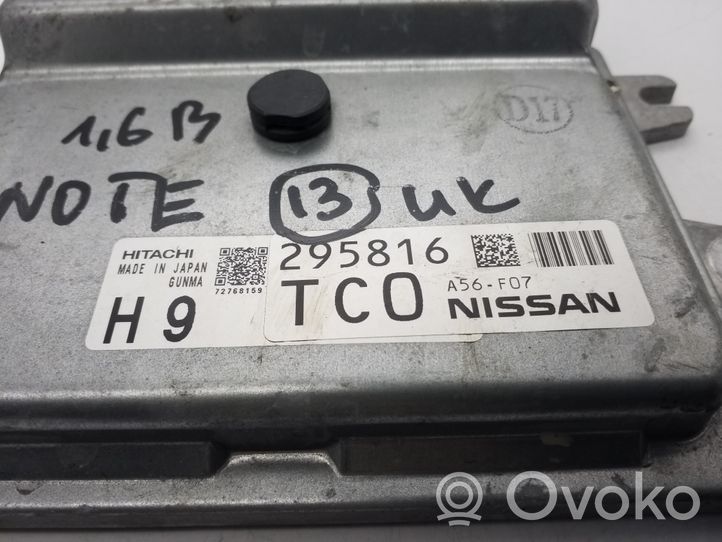 Nissan Note (E11) Centralina/modulo motore ECU A56F07