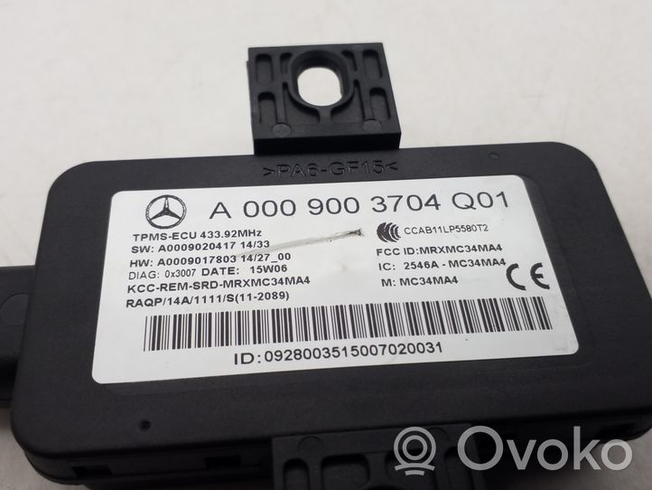 Mercedes-Benz C AMG W204 Rengaspaineen valvontayksikkö A0009003704