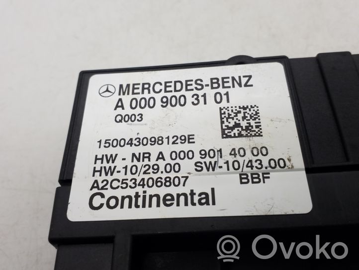 Mercedes-Benz C AMG W204 Centralina/modulo pompa dell’impianto di iniezione A0009003101