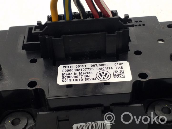 Volkswagen Jetta VI Panel klimatyzacji 5C0820047BN