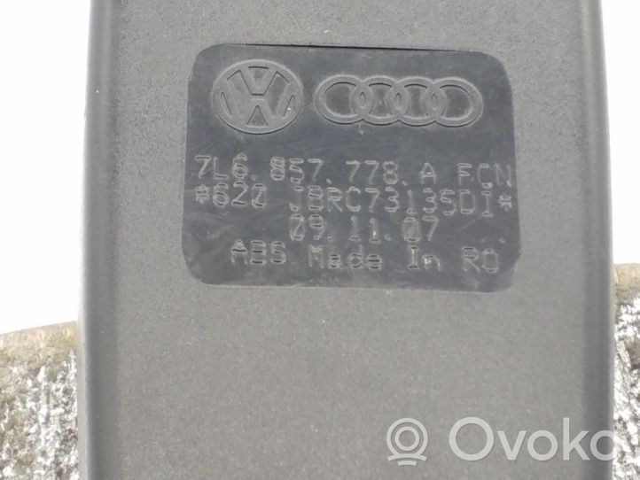 Volkswagen Touareg I Boucle de ceinture de sécurité avant 7L6857778A