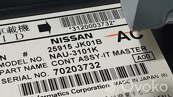 Nissan Skyline Radio/CD/DVD/GPS-pääyksikkö 25915JK01B