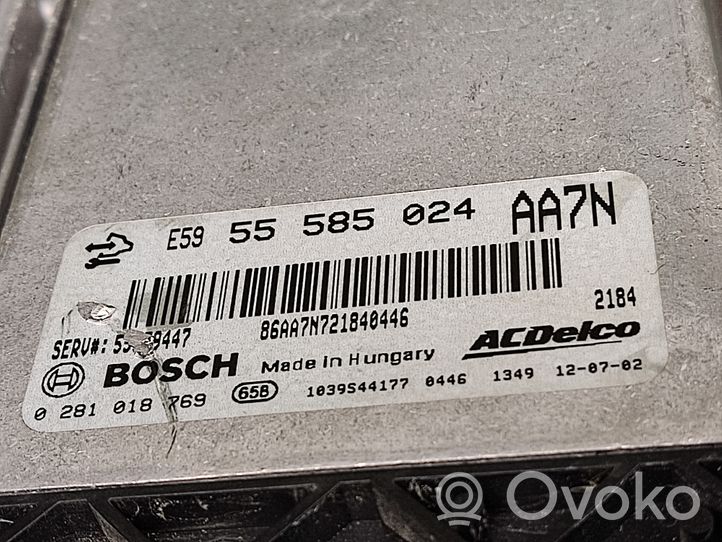 Opel Zafira C Engine control unit/module ECU 55585024