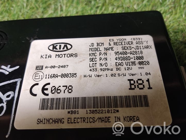 KIA Ceed Comfort/convenience module 95400A2810