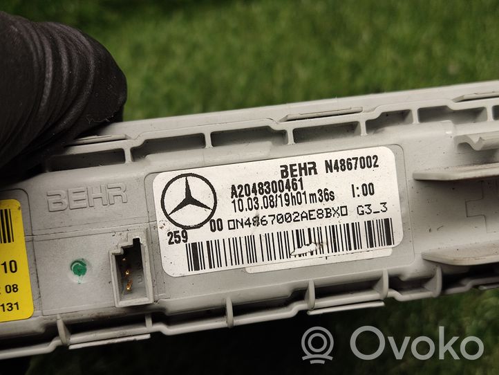 Mercedes-Benz C AMG W204 Scambiatore elettrico riscaldamento abitacolo A2048300461
