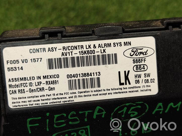 Ford Fiesta Komfortsteuergerät Bordnetzsteuergerät AV1T15K600LK