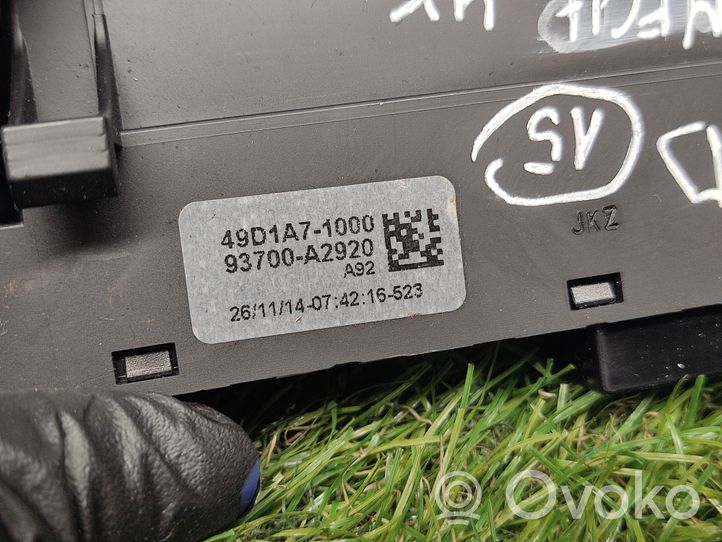 KIA Ceed Interruptor de control de tracción (ASR) 93700A2920