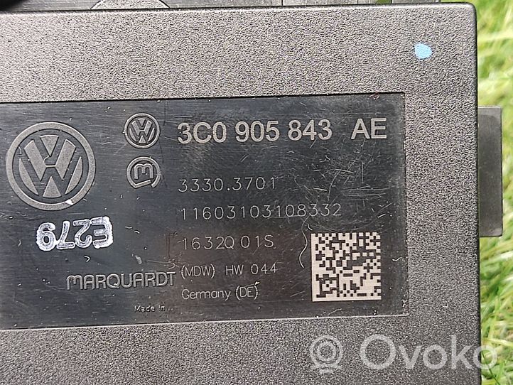 Volkswagen PASSAT B7 Cerradura de encendido 3C0905843AE