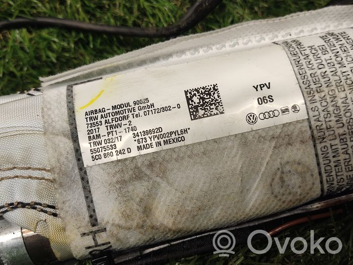 Volkswagen Jetta V Airbag de siège 5C0880242D