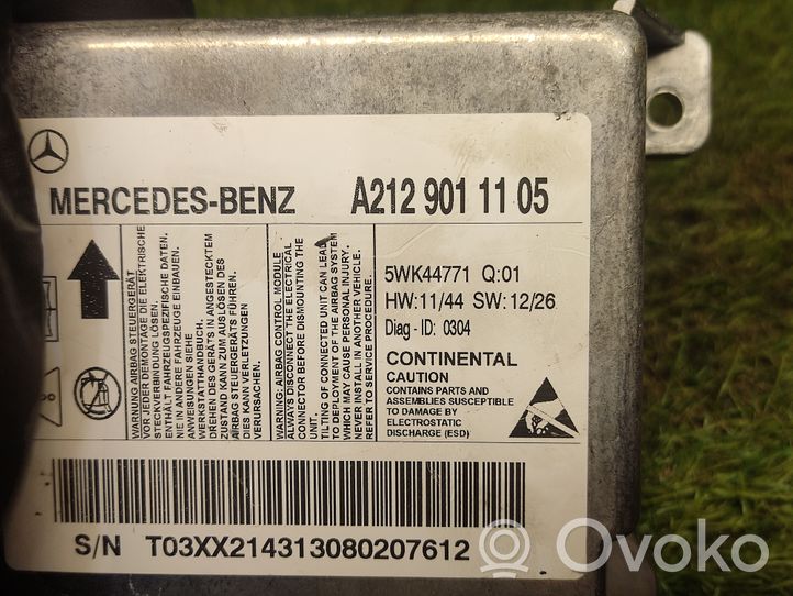 Mercedes-Benz E W212 Module de contrôle airbag A2129011105