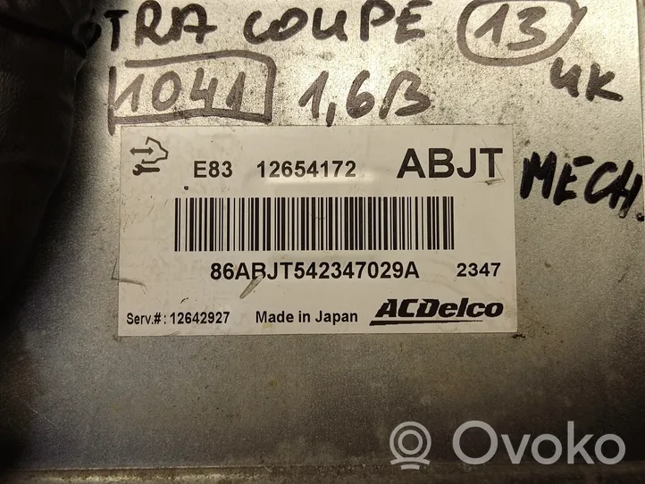 Opel Astra J Moottorin ohjainlaite/moduuli (käytetyt) 12654172