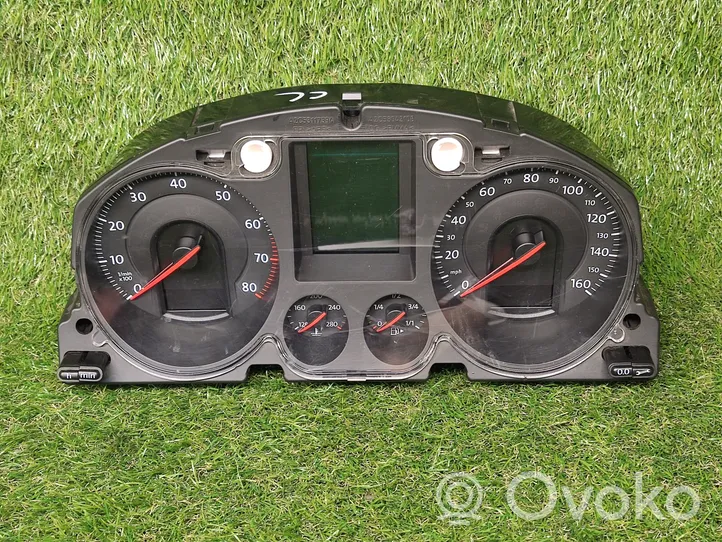 Volkswagen PASSAT B6 Compteur de vitesse tableau de bord A2C53194181
