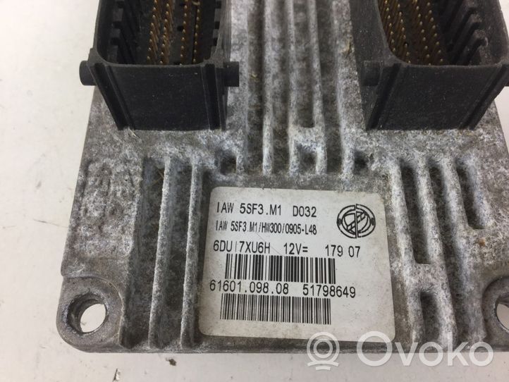 Fiat Punto (188) Komputer / Sterownik ECU silnika 51798649