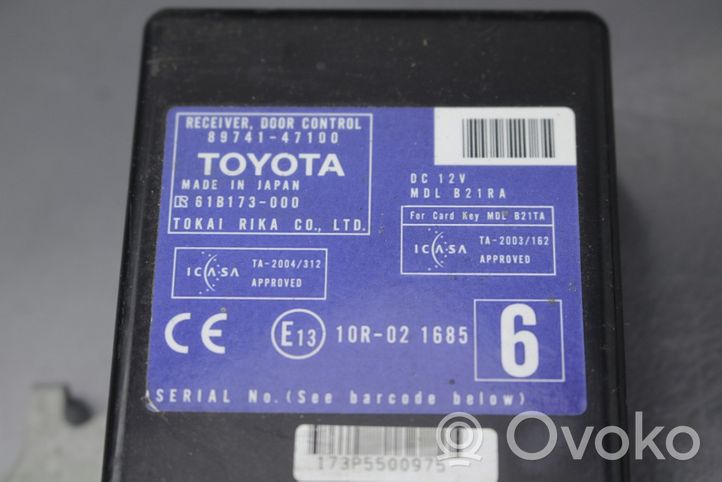 Toyota Prius (XW20) Oven ohjainlaite/moduuli 8974147100